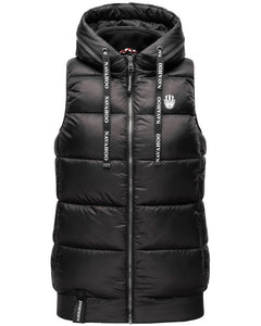 Navahoo KASSIDY gilet con cappuccio da donna, nero