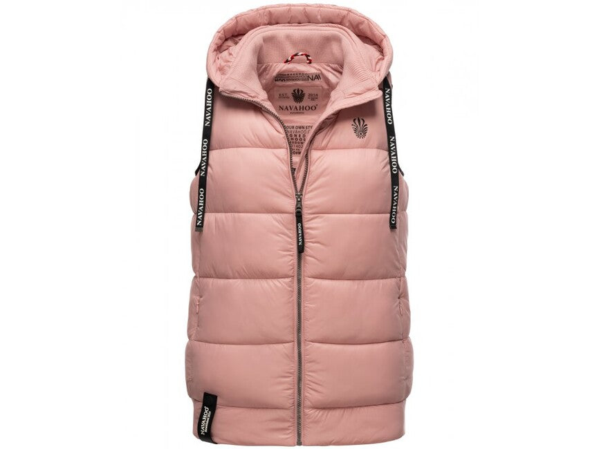 Navahoo KASSIDY gilet con cappuccio da donna, rosa cipria
