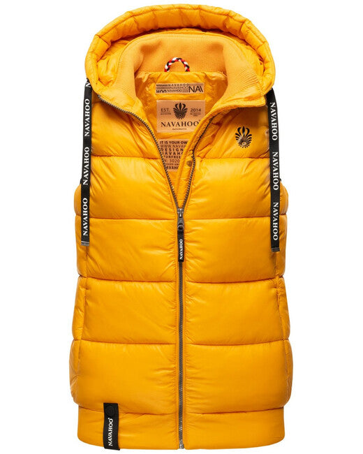 Navahoo Kassidy gilet con cappuccio da donna, giallo