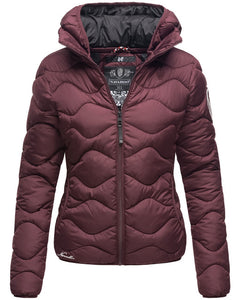 Navahoo KEY COLOR ženska zimska jakna s kapuco, bordo