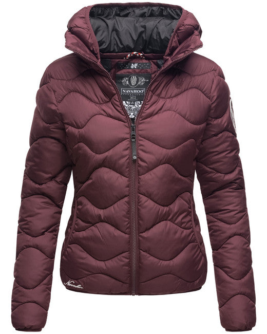 Navahoo Key Color giacca invernale da donna con cappuccio, bordeaux