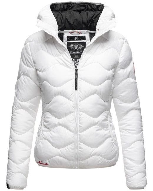 Navahoo KEY COLOR giacca invernale con cappuccio da donna, bianco
