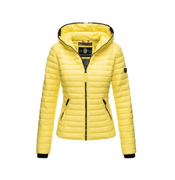 Navahoo Kimuk giacca transitoria da donna con cappuccio, limone