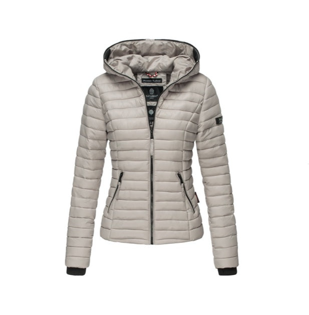 Navahoo Kimuk giacca transitoria da donna con cappuccio, grigio chiaro