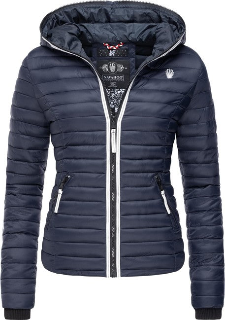 Navahoo Kimuk Princess giacca da donna mezza stagione con cappuccio, blu navy