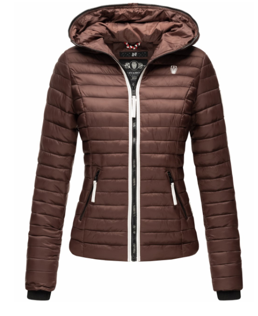 Navahoo Kimuk Princess giacca transitoria da donna con cappuccio, cioccolato