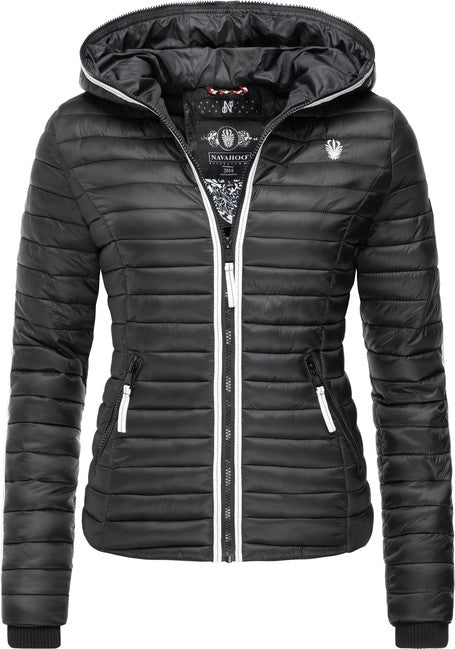 Navahoo Kimuk Princess giacca transitoria da donna con cappuccio, nera