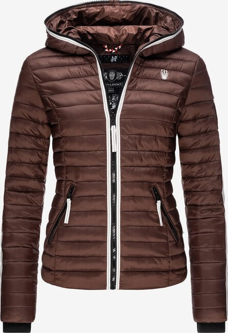 Navahoo Kimuk Princess giacca transitoria da donna con cappuccio, dark choco