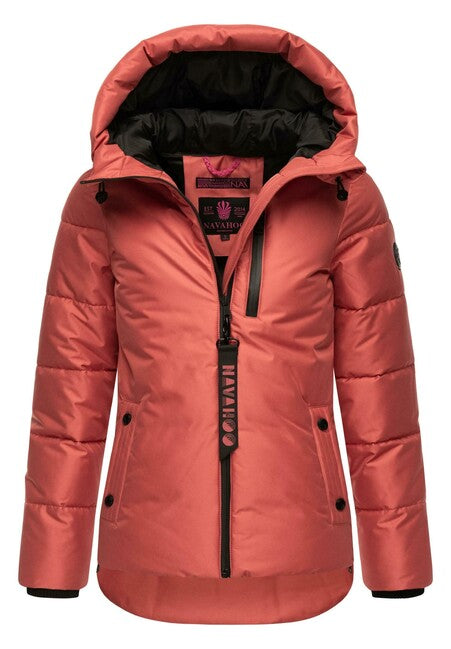 Navahoo Krümelein giacca invernale da donna con cappuccio, rouge