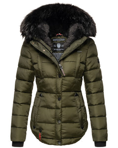 Marikoo LOTUSBLUTE women's winter jacket, olive