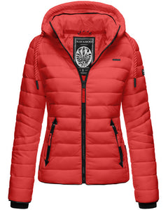 Navahoo Lulana women's transitional jacket with hood, red