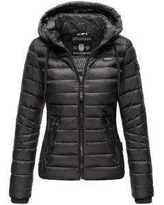 Navahoo Lulana women's transitional jacket with hood, black