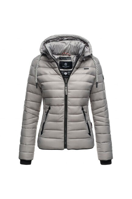 Navahoo Lulana giacca transitoria da donna con cappuccio, grigio chiaro