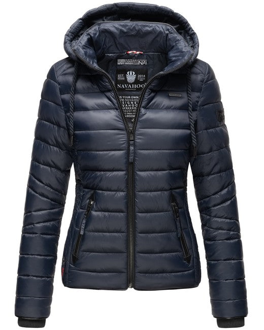 Navahoo Lulana giacca transitoria da donna con cappuccio, navy