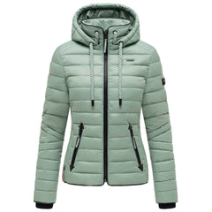 Navahoo Lulana women's transitional jacket with hood, Smokey mint