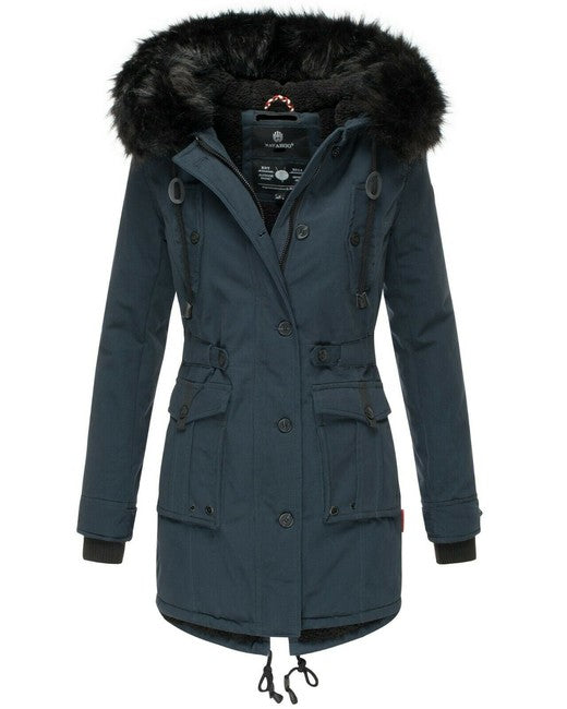 Navahoo Luluna giacca invernale da donna con cappuccio, blu scuro