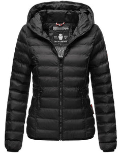 Navahoo NEEVIA giacca mezza stagione da donna con cappuccio, nero