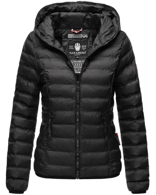 Navahoo Neevia giacca transitoria da donna con cappuccio, nera