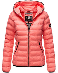 Navahoo NEEVIA women's transitional jacket with hood, Coral