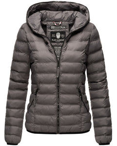 Navahoo NEEVIA women's transitional hooded jacket, dark grey