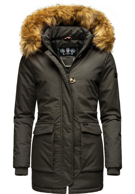 Navahoo Schneeengel Princess giacca invernale da donna con cappuccio, antracite