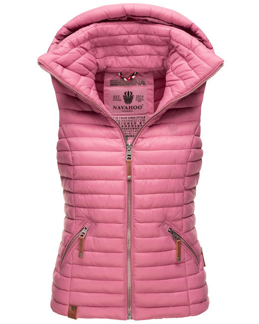 Navahoo Shadaa gilet con cappuccio da donna, berry