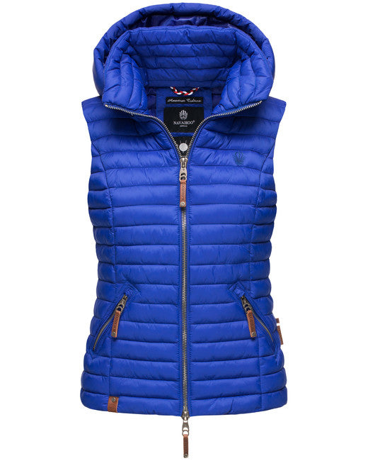 Navahoo SHADAA gilet con cappuccio da donna, blu