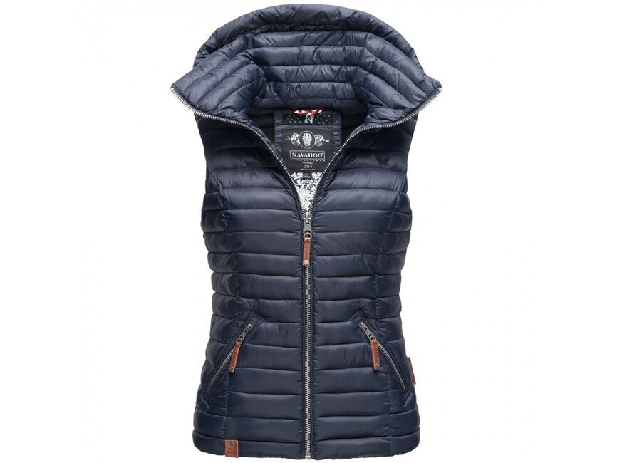 Navahoo Shadaa gilet con cappuccio da donna, navy