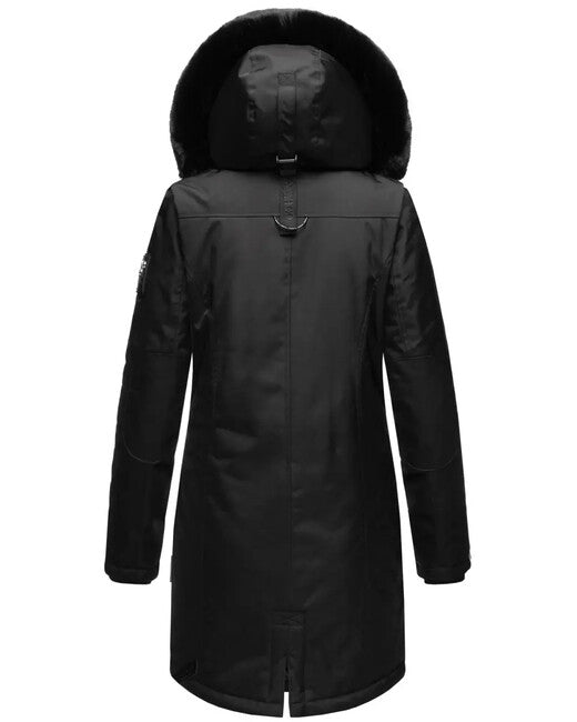 Navahoo Tiniis giacca invernale da donna con cappuccio, nera