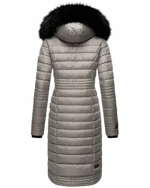 Navahoo Umay cappotto trapuntato da donna, grigio zinco