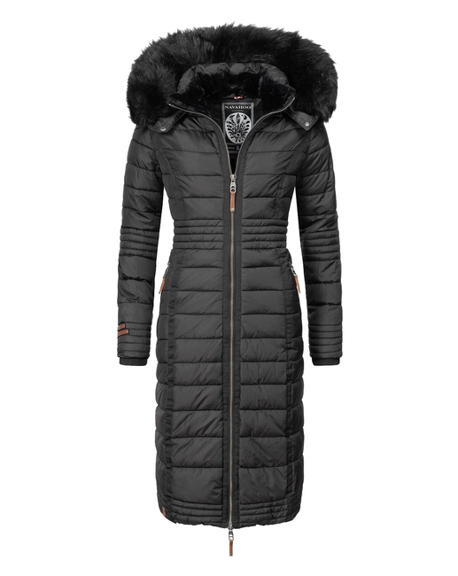 Navahoo Umay cappotto trapuntato da donna, nero
