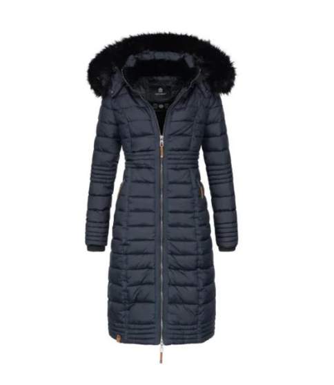 Navahoo Umay cappotto trapuntato da donna, navy