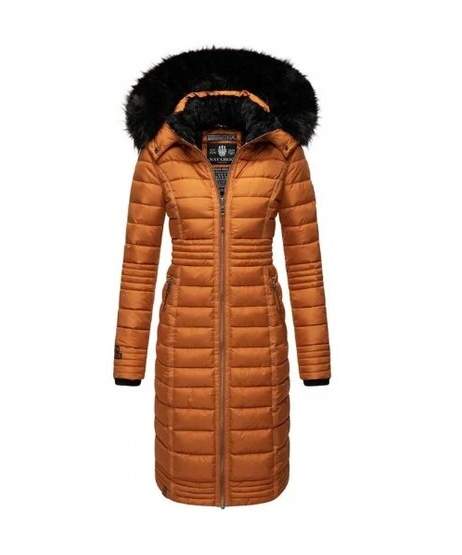 Navahoo Umay cappotto trapuntato da donna, cannella arrugginita
