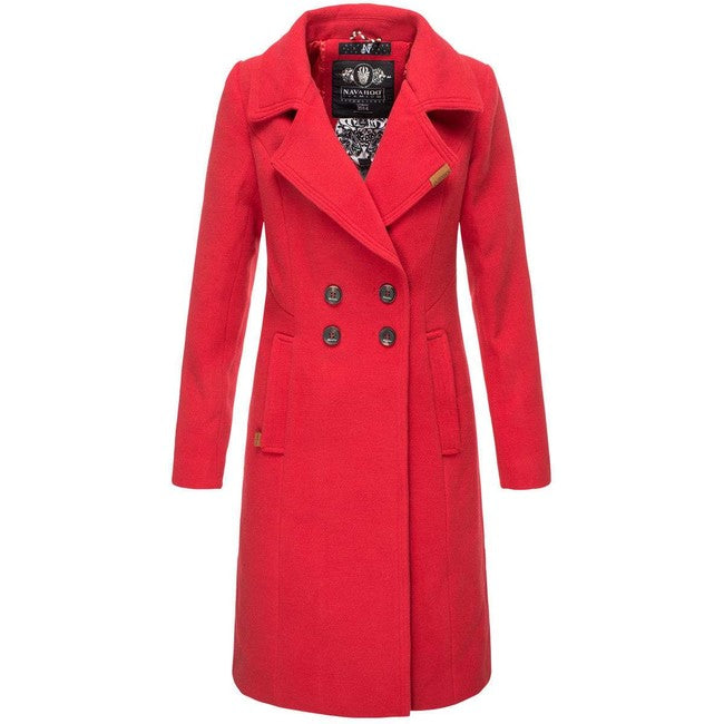 Navahoo Wooly cappotto invernale da donna, rosso