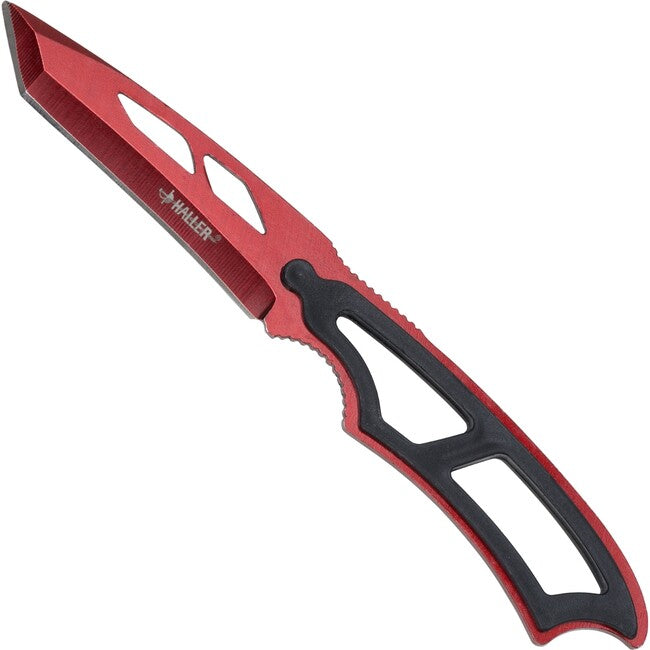 Haller NeckKnife coltello con lama fissa rot eloxierte klinge