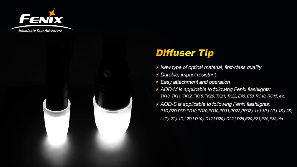 Fenix AOD-M diffusore, bianco latte