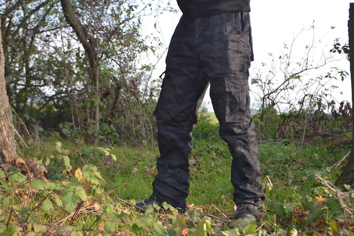 Loshan Roberto pantaloni imbottiti da uomo, night camo