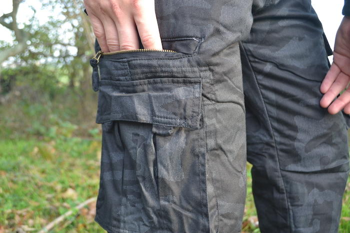 Loshan Roberto pantaloni imbottiti da uomo, night camo