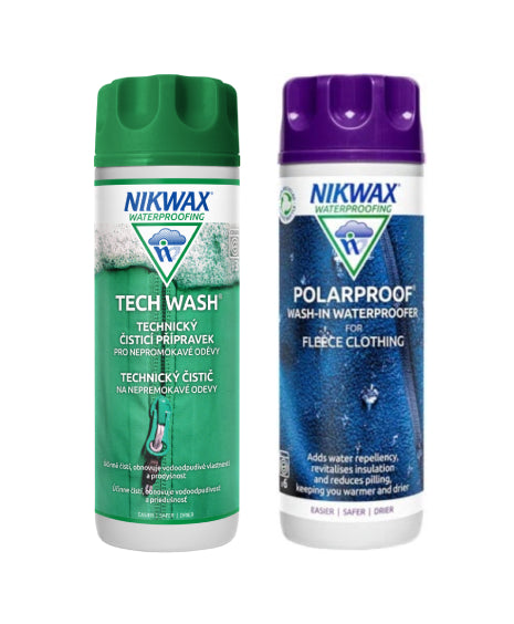 Nikwax Set di 2 pezzi di Twin Tech Wash / Polar Proof 300ml