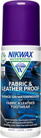 Nikwax Spugna a prova di tessuto e pelle per calzature tessili, in pelle e combinate spugna a prova di tessuto e pelle 125ml