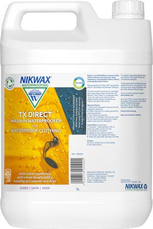 Nikwax Tx Direct Wash-In detergente per abiti impermeabili 5l