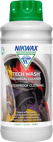 Nikwax Tech Wash detergente per abbigliamento outdoor e sacchi a pelo sintetici 1l