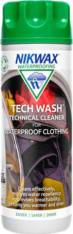 Nikwax Tech Wash detergente per abbigliamento outdoor e sacchi a pelo sintetici 300ml