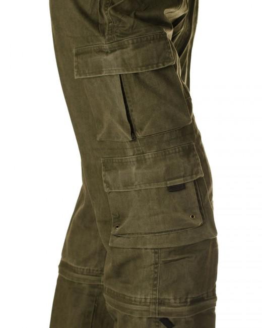 O&T Wales pantaloni cargo da uomo, oliva