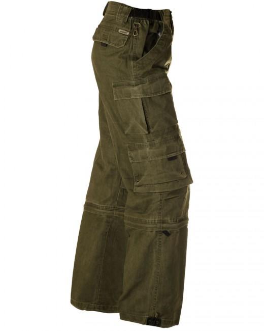 O&T Wales pantaloni cargo da uomo, oliva