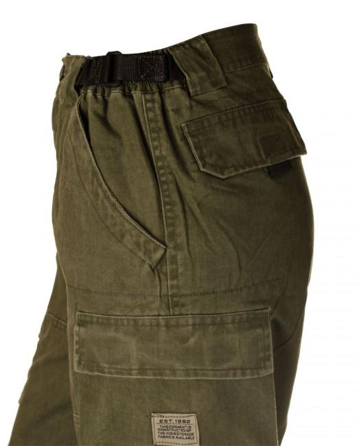 O&T Wales pantaloni cargo da uomo, oliva