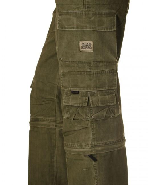 O&T Wales pantaloni cargo da uomo, oliva
