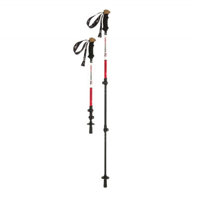 Northfinder 135 SUMMIT bastoncini da trekking compositi a 3 pezzi, nero
