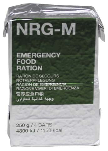 MFH Pacchetto alimentare di emergenza 250g, 1150 kcal / 4500 kJ