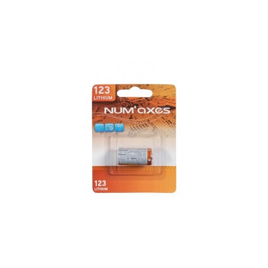 Num'axes Batteria al litio CR123 BLISTER
